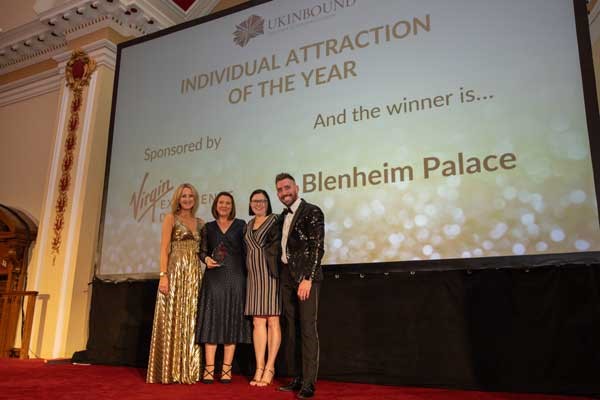 Blenheim Palace named Individual Attraction of the Year at UK inbound’s Awards for Excellence 2023